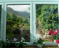 View of
                  Blencathra from conservatory