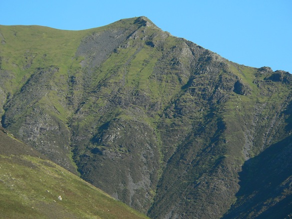 Close-up of Blencathra summit
                  from Rose Cottage's bathroom window