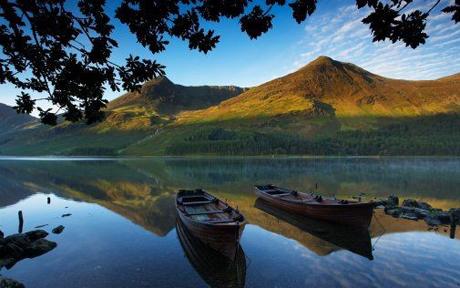 Boats on
                Buttermere
