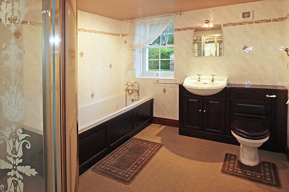 Interior of Rose Cottage:
                  Bath/shower room